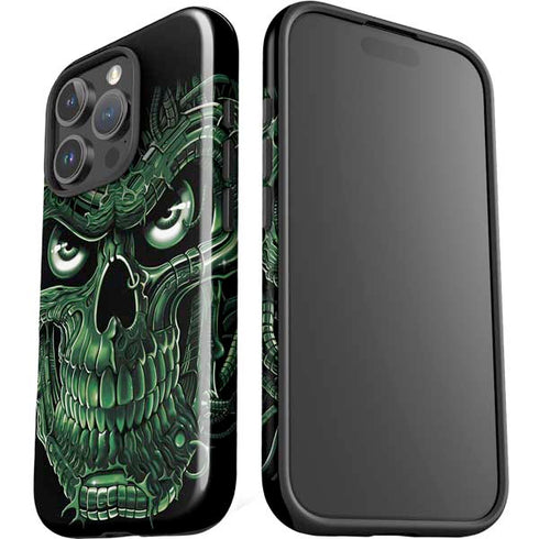 Liquid Blue Terminator Dragon iPhone 16 Pro Impact Case